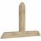 Ekena Millwork Portland Rough Sawn Timber Gable Bracket, Douglas Fir, 60"W x 38"H x 4"D x 6"F, 15/12 Pitch GBW060X38X0406POR00RDF - alternate 2